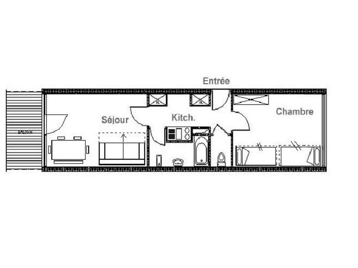 Charmant T2 Avec Balcon Sud, Proche Pistes Et Commerces, Ideal Familles, Les Belleville - Fr-1-344-838 Saint-Martin-de-Belleville Dış mekan fotoğraf